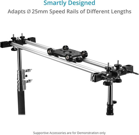 PROAIM Polaris Mini Portable Video Camera Dolly w Universal Track Ends | Mitchell & 75mm Bowl Mount | Compatible Track Rail Diameter – Ø 32‐34mm | Offers Payload of 34kg / 75lb (DL-PLRS-M01) in Saudi Arabia