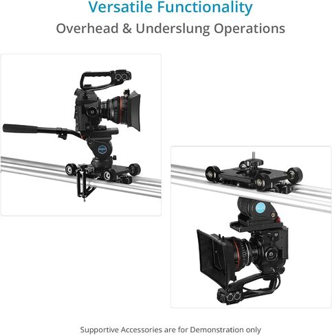 PROAIM Polaris Mini Portable Video Camera Dolly w Universal Track Ends | Mitchell & 75mm Bowl Mount | Compatible Track Rail Diameter – Ø 32‐34mm | Offers Payload of 34kg / 75lb (DL-PLRS-M01) in Saudi Arabia