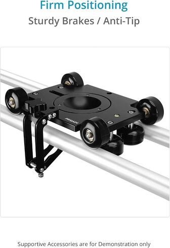 PROAIM Polaris Mini Portable Video Camera Dolly w Universal Track Ends | Mitchell & 75mm Bowl Mount | Compatible Track Rail Diameter – Ø 32‐34mm | Offers Payload of 34kg / 75lb (DL-PLRS-M01) in Saudi Arabia