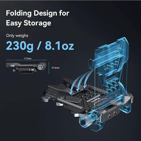 SmallRig V-Mount Battery Plate, V Lock Battery Mounting Plate with Quick Release Plate for Arca-Swiss, 1/4"-20 Threads, L-Shape Compact V Mount Battery Plate for DSLR Cameras, Gimbals & Tripod - 4064 in Saudi Arabia