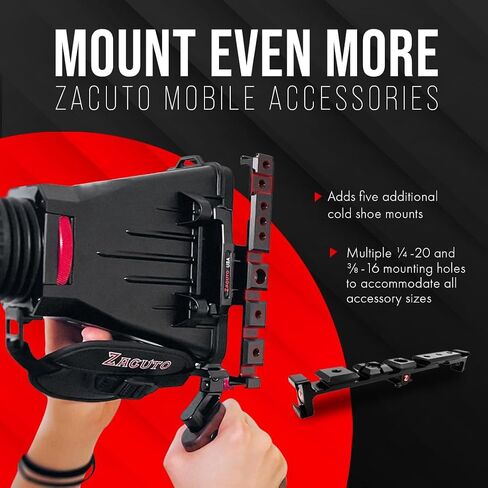 Zacuto Smart Z Finder | عدسة الكاميرا المدمجة لجهاز فيديو الهاتف الذكي | مع حزام اليد، وحامل الهاتف المحمول على الجسر، والديوبتر، والدروع المضادة للضباب | ملحقات صناعة الأفلام وصانعي المحتوى للهواتف الذكية in Kuwait