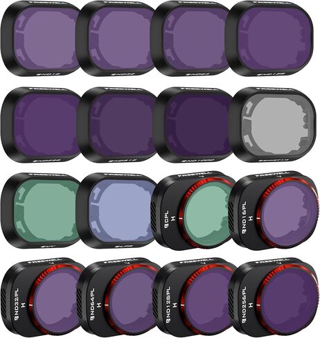 Freewell 16Pack Mega ND, ND/PL, CPL, UV, Snow Mist 1/4, Light Pollution Filters Compatible with Mini 4 Pro in Kuwait