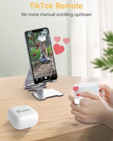 حلقة دوارة للصفحة بجهاز التحكم عن بعد لجهاز Kindle Paperwhite Oasis، وحدة تحكم للقارئ الإلكتروني بلوتوث، حلقة TikTok، مصراع الكاميرا - أبيض in Kuwait