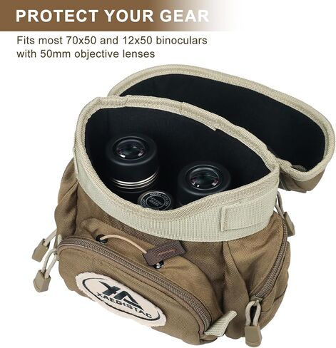 سرج xaegistac ثنائي العينين، حزمة صدر متينة لحزام بينو مع حزام قابل للتعديل، حقيبة مجهر خفيفة الوزن رائعة للصيد والرماية in Kuwait
