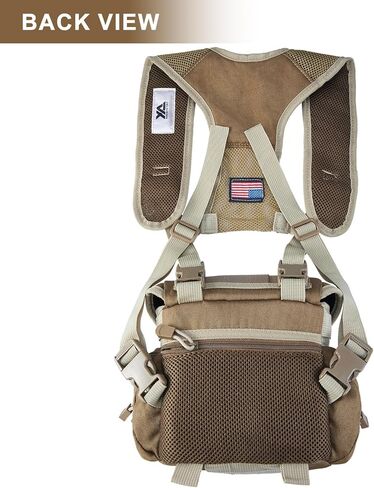 سرج xaegistac ثنائي العينين، حزمة صدر متينة لحزام بينو مع حزام قابل للتعديل، حقيبة مجهر خفيفة الوزن رائعة للصيد والرماية in Kuwait