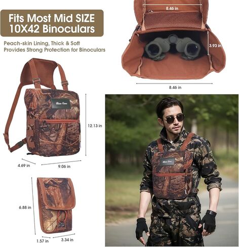 حزمة الصدر لحزام الصدر من Ceadyxiao، حزام بينو مع حقيبة محدد المدى وغطاء للمطر، حزام صدر للصيد in Kuwait