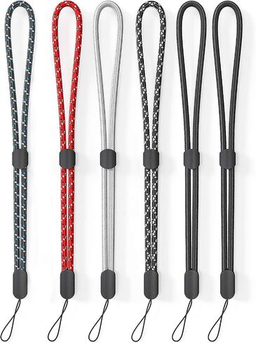 Avorast Hand Wrist Strap Lanyard, 6 Pack Adjustable Colorful Nylon Hand Wrist Straps for GoPro, Camera, Keys, Keychain, Phone, USB Flash Drive, Wallet, ID Name Tag Badge (Mixed Vibrant) in Saudi Arabia