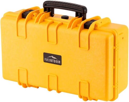 Monoprice Weatherproof Hard Case - 33 x 22 x 17 Inches, With Wheels and Customizable Foam, Shockproof, IP67, Ultraviolet And Impact Resistant Material, Black - Pure Outdoor Collection, 145.8 Liter in Saudi Arabia