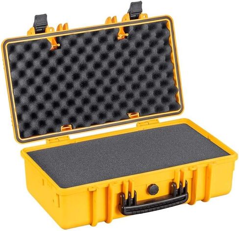 Monoprice Weatherproof Hard Case - 33 x 22 x 17 Inches, With Wheels and Customizable Foam, Shockproof, IP67, Ultraviolet And Impact Resistant Material, Black - Pure Outdoor Collection, 145.8 Liter in Saudi Arabia