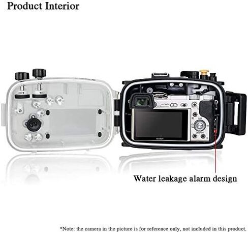 Sea Frogs 130ft/40m Underwater Camera Housing Waterproof Diving Case for Sony A6000 with 16-50mm Lens (Housing + Red Filter) in Saudi Arabia