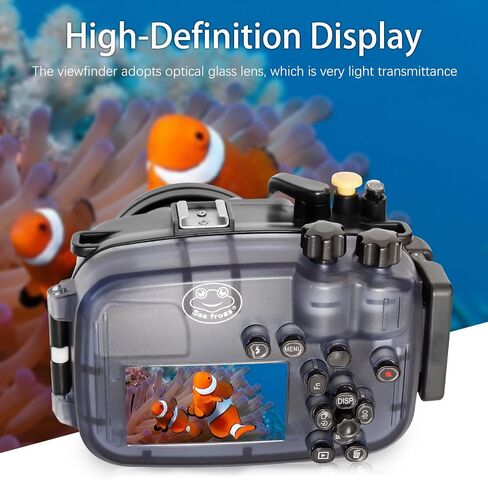 Sea Frogs 130ft/40m Underwater Camera Housing Waterproof Diving Case for Sony A6000 with 16-50mm Lens (Housing + Red Filter) in Saudi Arabia