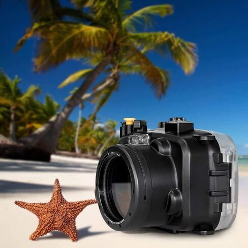 Sea Frogs 130ft/40m Underwater Camera Housing Waterproof Diving Case for Sony A6000 with 16-50mm Lens (Housing + Red Filter) in Saudi Arabia