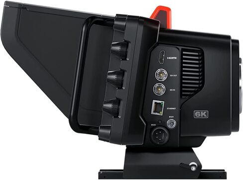 كاميرا Blackmagic Design Studio 6K Pro - حزمة EF Mount (CINSTUDMFT/G26PDK) مع سماعات رأس AKG K240 Studio Pro، وكابل فيديو Pearstone 50 بوصة SDI، ومناديل Kellards 5 عبوات in Saudi Arabia