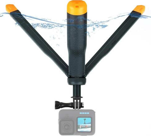 SOONSUN 4in1 Floating Selfie Stick Hand Grip Tripod for GoPro Hero 13 12 11 10 9 8 7 6 5 4 Session Max, AKASO, SJCAM Action Camera, Waterproof Extension Monopod Pole Floating Handle Tripod Stand in Saudi Arabia