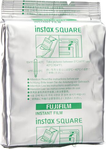Fujifilm Instax Square Black Film - 10 Exposures in Kuwait
