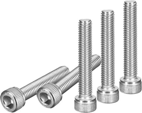 DTGN M5x14mm Socket Head Cap Screws Bolts, 40Pcs 304 Stainless Steel 18-8, Metric Machine Hex Socket Screw, Hex Drive, Bright Finish, UNC Coarse Thread Fully Threaded in Kuwait