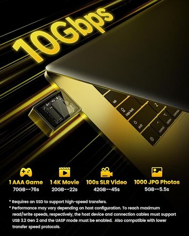 حاوية SHARGE Disk M.2 NVMe SSD مع نظام تبريد نشط، 10 جيجابت في الثانية USB C 3.2 Gen2، حاوية قارئ NVMe تدعم مفاتيح M وحجم 2230 SSD، رمادي in Kuwait