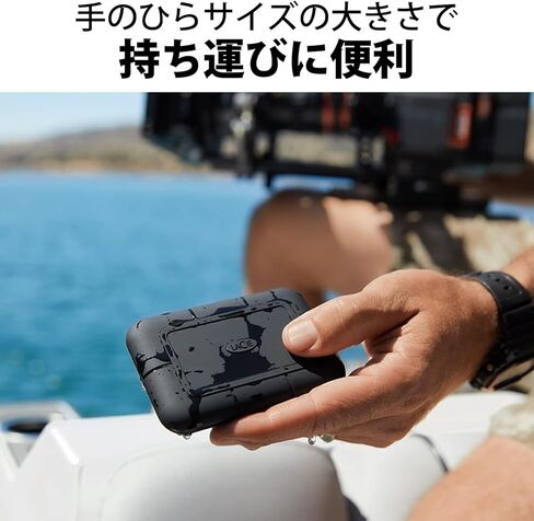 محرك الأقراص الصلبة LaCie Rugged SSD Pro سعة 4 تيرابايت - USB-C Thunderbolt 3، مقاوم للصدمات والغبار، لأجهزة Mac والكمبيوتر المكتبي والكمبيوتر المحمول، 1 Mo Adobe CC All App Plan، خدمات الإنقاذ (STHZ4000800) in Kuwait