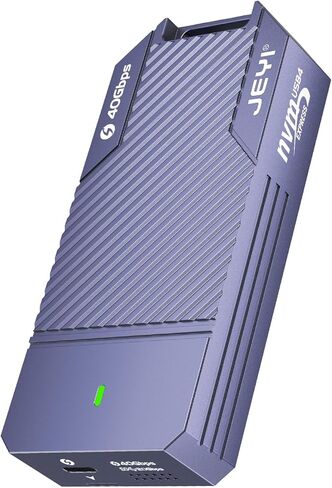 JEYI 40 جيجابت في الثانية USB4 M.2 Enlcosure، USB C PCIe 3.0x4 NVMe إلى USB محول - ما يصل إلى 8 تيرابايت، حافظة ألومنيوم كاملة، متوافق مع Thunderbolt 3/4 USB3.2/3.1/3.0 in Kuwait