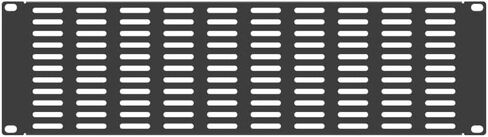 QiaoYoubang 2 Pack Vented Blank Panel - Metal Rack Mount Filler Panel for 19in Server Rack Cabinet or Enclosure, Black (4U) in Kuwait