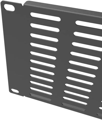 QiaoYoubang 2 Pack Vented Blank Panel - Metal Rack Mount Filler Panel for 19in Server Rack Cabinet or Enclosure, Black (4U) in Kuwait