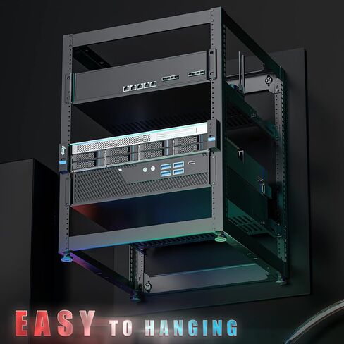 ايزد 2 اتش دي رف شبكة باطار مفتوح 15U للخادم (مناسب للخادم والمعدات)، يتضمن ارفف بفتحات تهوية 1U/2U، اطار يسار/يمين، دعامة رف ×2، ارجل تسوية ×4، برغي وغسالة ×24، صامولة ×16 in Kuwait