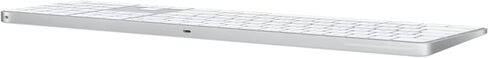 Apple Magic Keyboard with Touch ID and Numeric Keypad: Wireless, Bluetooth, Rechargeable. Works with Mac Computers with Apple Silicon; US English - Black Keys in Saudi Arabia