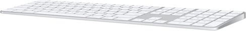 Apple Magic Keyboard with Touch ID and Numeric Keypad: Wireless, Bluetooth, Rechargeable. Works with Mac Computers with Apple Silicon; US English - Black Keys in Saudi Arabia