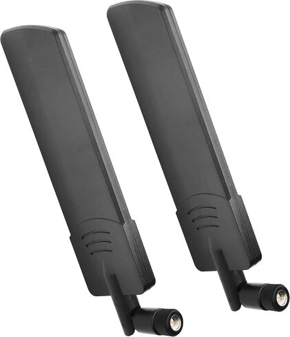 4G LTE Antenna 9dBi SMA Male Omni Wideband for Router Gateway 2Pcs | 698-2700MHz LTE 4G antenna for 3G 4G GSM devices. MIMO antennas compatible with major carriers in Kuwait