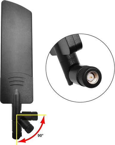 4G LTE Antenna 9dBi SMA Male Omni Wideband for Router Gateway 2Pcs | 698-2700MHz LTE 4G antenna for 3G 4G GSM devices. MIMO antennas compatible with major carriers in Kuwait