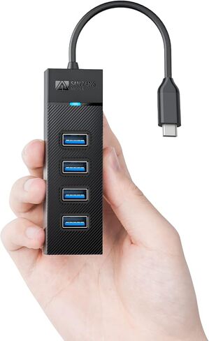 4 Ports USB Hub, SANZANG USB 3.0 Hub, 5Gbps USB Splitter USB Port Expander for Laptop, Xbox, Flash Drive, HDD, Console, Printer, Camera,Keyborad, Mouse（6 inch） in Saudi Arabia
