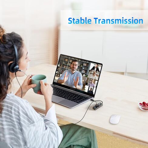 4 Ports USB Hub, SANZANG USB 3.0 Hub, 5Gbps USB Splitter USB Port Expander for Laptop, Xbox, Flash Drive, HDD, Console, Printer, Camera,Keyborad, Mouse（6 inch） in Saudi Arabia