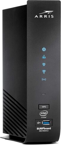 ARRIS Surfboard SBG7600AC2-RB DOCSIS 3.0 Cable Modem & AC2350 Wi-Fi Router , Approved for Comcast Xfinity, Cox, Charter Spectrum & more , Four 1 Gbps Ports , 800 Mbps Max Internet Speeds,- REFURBISHED in Saudi Arabia