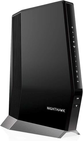 مودم كابل NETGEAR Nighthawk مع موجه WiFi 6 مدمج (CAX80) - متوافق مع جميع مقدمي الخدمات الرئيسيين | خطط الكابلات تصل إلى 6 جيجابت في الثانية | AX6000 واي فاي 6 سرعات | DOCSIS 3.1 (متجدد) in Saudi Arabia