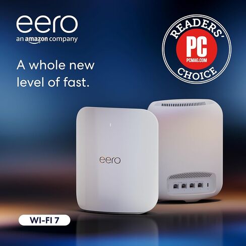 Amazon eero Max 7 mesh wifi router (newest model) - Supports internet plans up to 10 Gbps, Coverage up to 2,500 sq. ft., Connect 250+ devices, 1-pack in Saudi Arabia