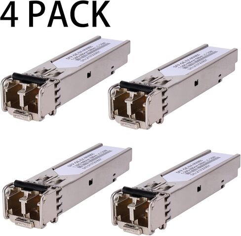 10 عبوات 1.25 جيجا 850 نانومتر وحدة إرسال واستقبال SFP LC متعددة الأوضاع من الألياف 550 متر 1000Base-SX LC MMF لـ Cisco GLC-SX-MMD/SX-MM/SFP-GE-S، Fortinet، Ubiquiti UniFi UF-MM-1G، Mikrotik S-85DLC05D Meraki MA-SFP-1GB-SX in Kuwait