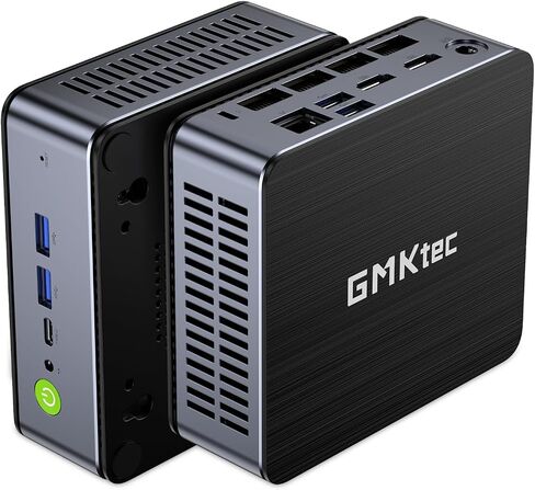GMKtec Gaming Mini PC Windows 11 Pro AMD Ryzen 7 7735HS كمبيوتر صغير يصل إلى 4.75 جيجا هرتز 32 جيجا بايت DDR5 RAM 1 تيرابايت محرك الأقراص الصلبة PCIe SSD AMD Radeon 680M، 2 x HDMI، 1x USB4، 4X منافذ USB، WiFi 6، BT5.2 Nucbox K2 in Kuwait