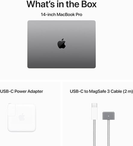 شريحة كمبيوتر محمول Apple 2023 MacBook Pro M3 مع وحدة معالجة مركزية 8 نواة، ووحدة معالجة رسومات 10 نواة: شاشة Liquid Retina XDR مقاس 14.2 بوصة، وذاكرة موحدة سعة 8 جيجابايت، وتخزين SSD بسعة 512 جيجابايت. يعمل مع آيفون/آي باد؛ فضاء رمادي in Kuwait