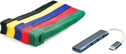 ITSPWR Bundle Containing Kensington SD5700T Thunderbolt 4 Universal Docking Station, Single 8K/Dual 4K, with 90W PD, Support Windows/Mac, and ITSPWR Type-C 4-Port Hub& Cable Ties x50 in Kuwait