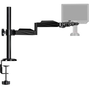 Elikliv AM02 حامل ذراع المجهر مع ضوء حلقة، حامل مجهر مرن، حامل مكتب ميكروفون عالي التحمل مع إدارة الكابلات، حامل ذراع لمجهر اللحام EM4K EDM601 EDM201 EDM9 in Kuwait