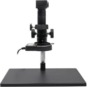 HDMI Industrial Microscope CCD Camera Kit for Industry Lab PCB USB Output + 180X C-Mount Lens + Big Stereo Stand + LED Ring Light in Kuwait