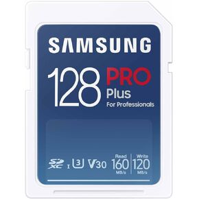 Samsung PRO Plus Full Size 128GB SDXC Memory Card + Reader, Up to 180 MB/s in Kuwait