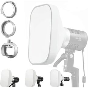 Godox ML-CS1625 Collapsible Softbox Diffusion Dome Flash Diffuser Modifier with 3 Adapters for godox V1 AD100PRO AD200PRO V860III V860II V850II TT685II TT685 TT600 TT560II TT520II TT660S AD300PRO in Saudi Arabia