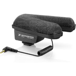 SENNHEISER Professional MKE 400 Directional On-Camera Shotgun Microphone with 3.5mm TRS and TRRS Connectors for DSLR, Mirrorless & Mobile , Connects with Auxiliary in Kuwait