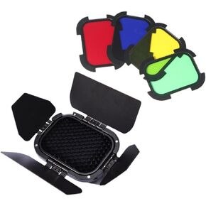 شبكة قرص العسل قابلة للفصل BD-07 مزودة بـ 4 فلاتر متوافقة مع AD200 جيب سبيدلايت in Kuwait