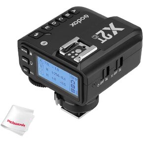 Godox X2T-C TTL Wireless Flash Trigger for Canon, Bluetooth Connection, 1/8000s HSS,5 Separate Group Buttons, Relocated Control-Wheel, New Hotshoe Locking, New AF Assist Light