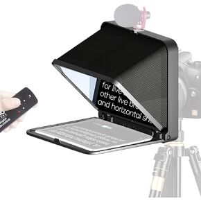 جهاز LENSGO TC7 مقاس 8 بوصات لجهاز iPad اللوحي والهواتف الذكية وكاميرا DSLR، تطبيق متوافق مع نظام iOS وAndroid للتدريس عبر الإنترنت لمقابلة البث المباشر لمدونة الفيديو، يمكن طيه في ثانية واحدة (أسود)
