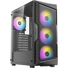 Antec Dark League DP505 White, High-Airflow Mesh Front Panel, 3 x 120mm ARGB Fans, ARGB & PWM Hub, 8 x Rubber Grommets & 3 x Cable Ties, Type-C 3.2 Gen2, GPU Bracket, Mid-Tower E-ATX Gaming Case