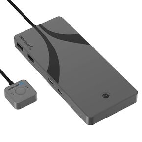 SABRENT Thunderbolt 4 KVM Switch، مشاركة الأجهزة الطرفية مع 3X Thunderbolt 4 USB C 40 جيجابت في الثانية، 2X USB-C شحن 60 وات (PD 3.0) | 4X USB من النوع A 3.2x2 بسرعة 10 جيجابت في الثانية | يدعم 4K@144 هرتز / 8K@60 هرتز DSC (SB-TB4K) in Kuwait