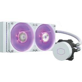 CoolerMaster MasterLiquid ML360L ARGB V2 White Close-Loop AIO CPU Liquid Cooler, Dual Chamber Pump, 360mm Radiator, SickleFlow 120 PWM ARGB, AMD Ryzen AM5/AM4, Intel LGA1700/1200 (MLW-D36M-A18PW-RW) in Saudi Arabia
